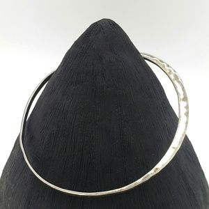 Sterling Silver hammered 925 Bangle Bracelet